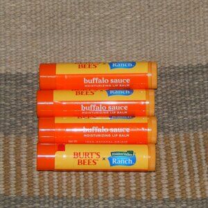 4 Burt's Burts Bees Buffalo Sauce Lip Balms .15oz From Hidden Valley Ranch Set